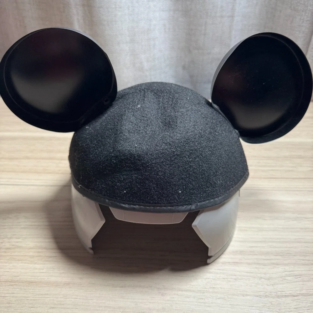 Disney Mickey Ear Hat Adult 56cm Black Good Performing Arts Treble Clef Patch
